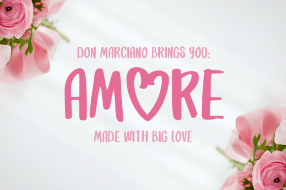 Amore: A Bold Script Font for Romantic Branding