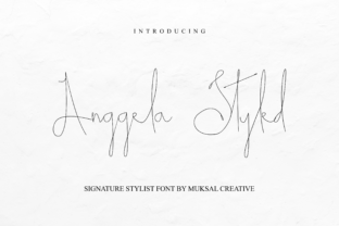 Anggela Styled: A Script Handwritten Font for Creative Crafters