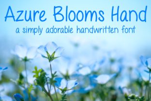 Azure Blooms Hand: A Script Font for Authentic Web Design