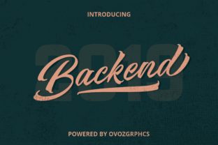 Backend: A Script Handwritten Font for Editorial Design and Branding