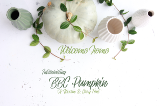 bbc pumpkin: the font that brings warmth to your handmade creations