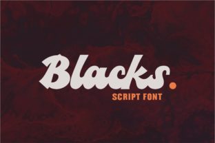 Blacks: A Vintage-Infused Script Font for Editorial Design