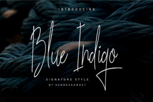 Blue Indigo: A Script Handwritten Font for Modern Web Design