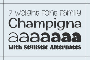 Champigna Family: A Modern Sans Serif Font for Digital Marketers and Designers