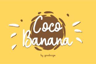Coco Banana: A Playful Handwritten Font for Branding and Creativity