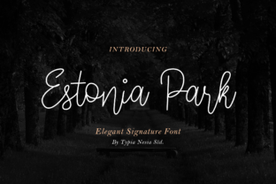 Estonia Park: A Stylish Script Handwritten Font