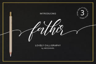 Fathir: A Handwritten Font for Romantic Branding and Creative Design