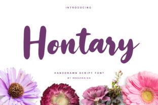Hontary: A Handwritten Font for Editorial Design and Branding