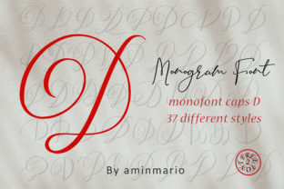 Monogram D Monofont Caps D for Creative Campaigns and Branding