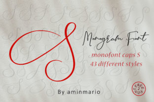 Monogram S Monofont Caps S: A Script Handwritten Font for Editorial Design