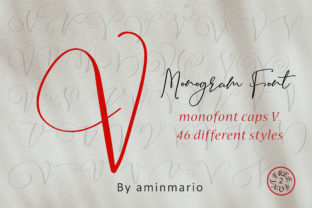 Monogram V Monofont Caps V: A Designer’s Go-To for Script Handwritten Branding