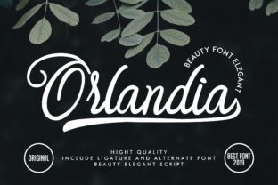 Orlandia: A Script Handwritten Font for Creative Product Design