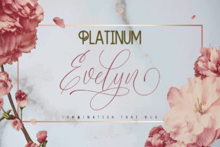 Platinum Evelyn Duo: A Script Handwritten Font for Creative Crafters