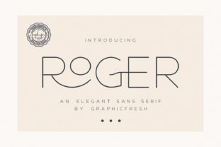 Roger: A Minimalist Sans Serif Font for Modern Design