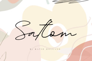 Satlom: A Script Font for Elegant Editorial Design