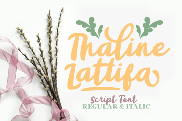 Thaline Lattifa: A Script Font That Elevates Branding with Elegance and Versatility