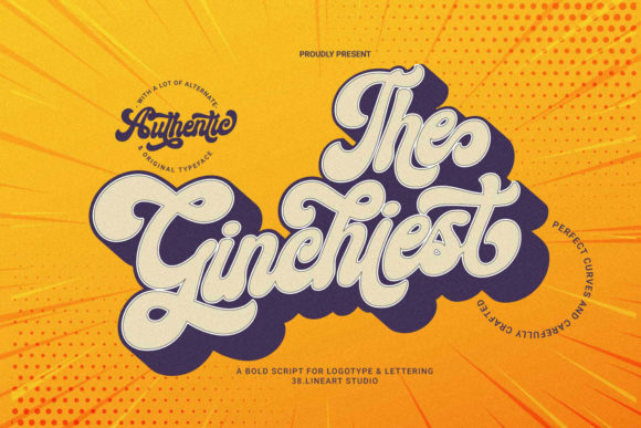 The Ginchiest: A Bold Script Font for Handmade Crafters and Designers