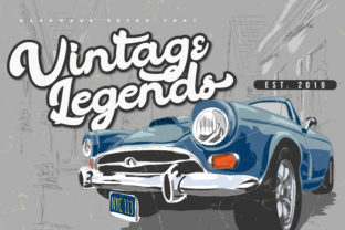 Vintage Legends: A Script Handwritten Font for Timeless Branding